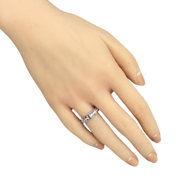 Tiffany T Narrow Diamond Ring, size 10, 18K diamond, ladies', TIFFANY & Co. - Picture 2 of 6